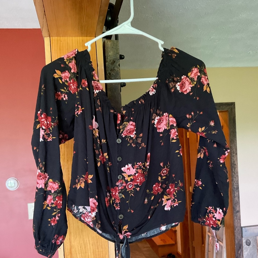 Off the shoulder floral top